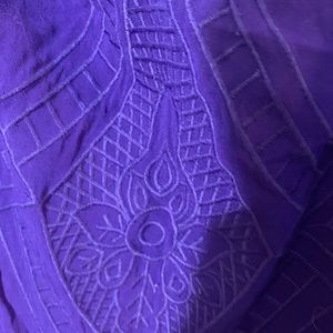 Beautiful royal purple cold shoulder top